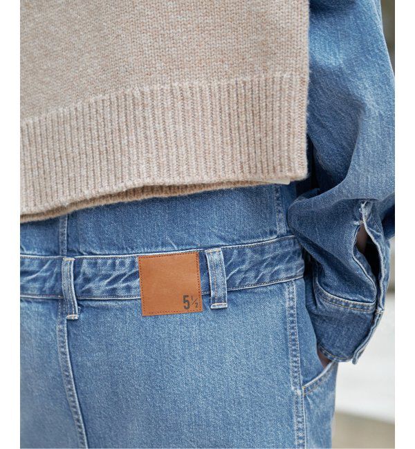 Spick and Span「51/2 ONE-PIECE LINE DENIM」|ワンピース|