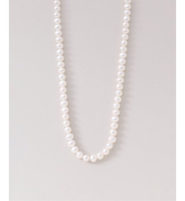 Lilas by Spick&Span「ポテトパール*テクスチャーパーツネックレス K10」|ネックレス|