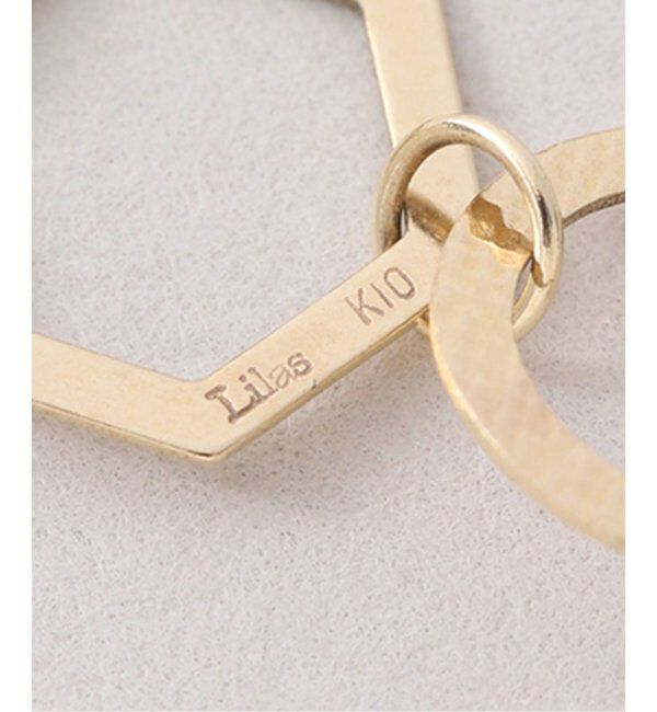 Lilas by Spick&Span「ポテトパール*テクスチャーパーツネックレス K10」|ネックレス|