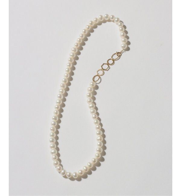 Lilas by Spick&Span「ポテトパール*テクスチャーパーツネックレス K10」|ネックレス|