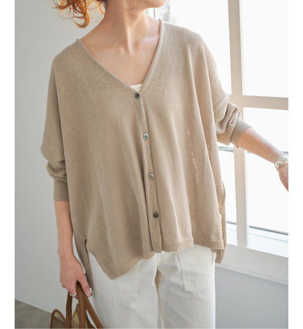 Spick and Span「ギマコットンオーバーサイズカーディガン」|カーディガン|