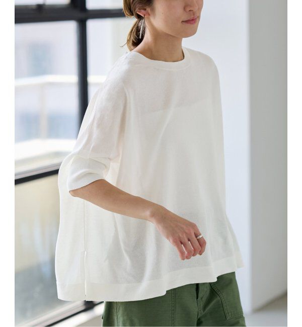 FRAMeWORK「ペーパーミックスポンチョニット」|ニット・セーター|