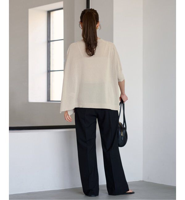 FRAMeWORK「ペーパーミックスポンチョニット」|ニット・セーター|
