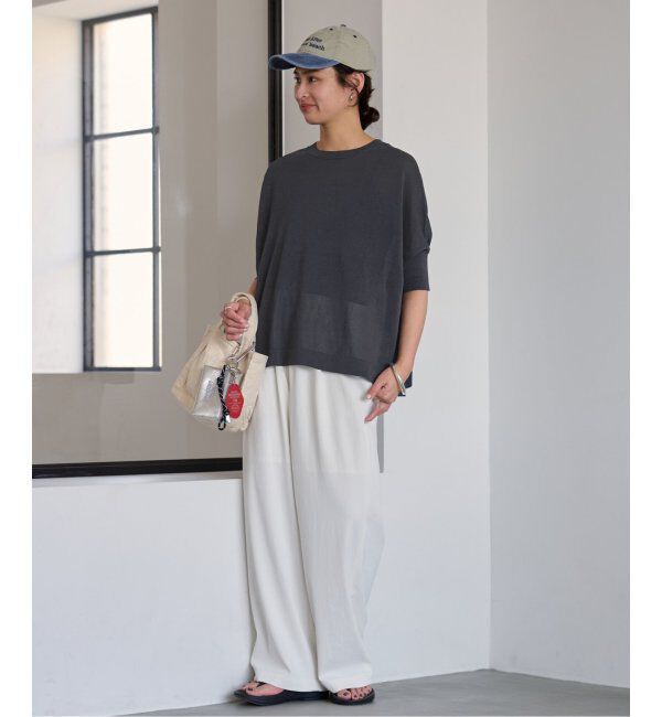 FRAMeWORK「ペーパーミックスポンチョニット」|ニット・セーター|