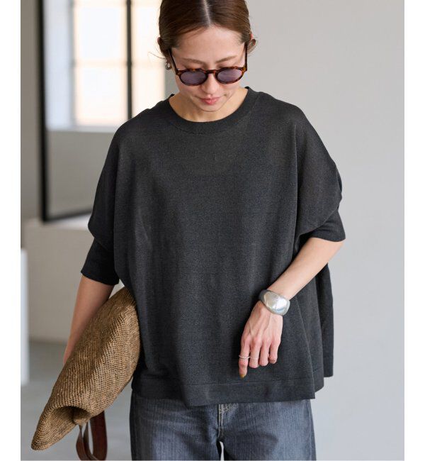 FRAMeWORK「ペーパーミックスポンチョニット」|ニット・セーター|