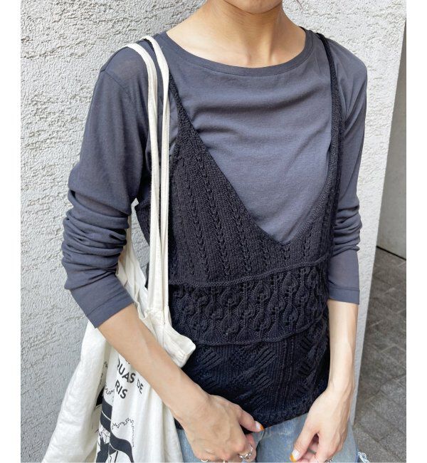 Spick and Span「《追加2》シアーボートネックプルオーバー」|Tシャツ・カットソー|