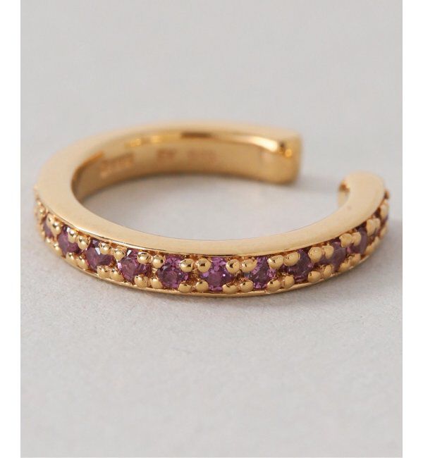 Spick and Span「《WEB限定》【SAMH by LILAS】イヤーカフロードライトガーネットSV(片耳)」|イヤーカフ|