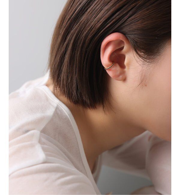 Spick and Span「《WEB限定》【SAMH by LILAS】イヤーカフロードライトガーネットSV(片耳)」|イヤーカフ|