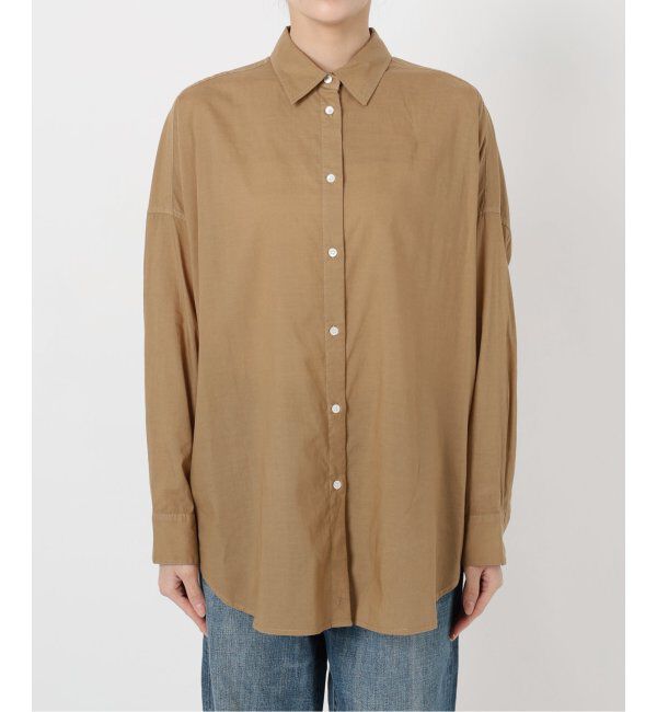 Spick and Span「《追加》ガーメントダイカシュクールシャツ」|シャツ・ブラウス|