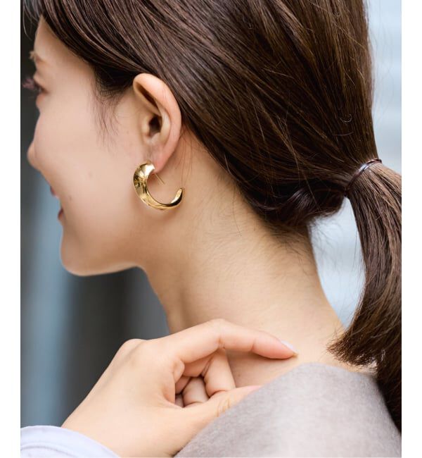 FRAMeWORK「MISHO/ミショー MINI NALAD HOOPS」|ピアス|ゴールド