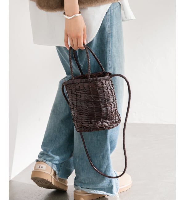 FRAMeWORK「DRAGON/ドラゴン LINA MINI」|ショルダー・メッセンジャー|ブラウン