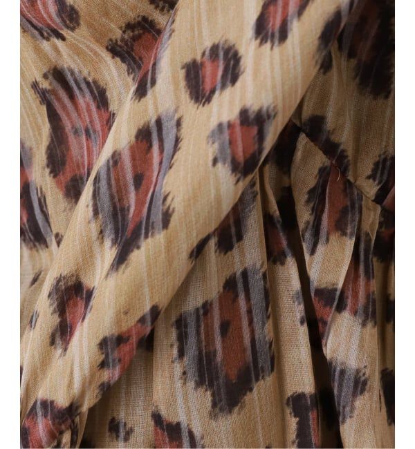 FRAMeWORK「enrica/エンリカ コットンシルク レオパード ティアードスカート」|スカート|