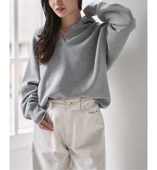 追加》接結タック編みフードプルオーバー（NOBLE）｜ルミネの