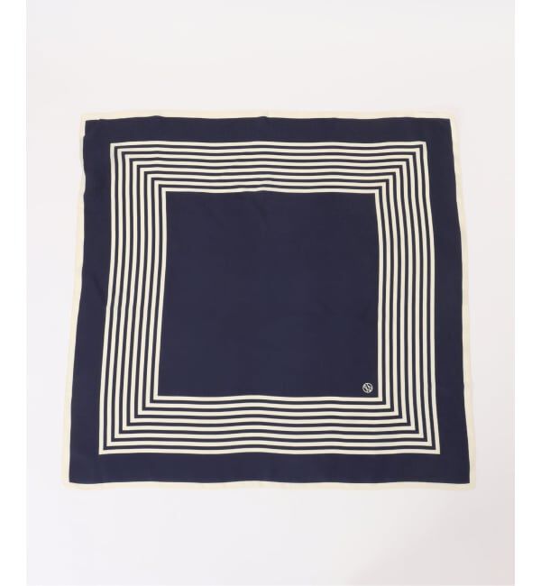 NOBLE「LE SCARF/レスカーフ STRIPED SCARF 65cm」|バンダナ・スカーフ|