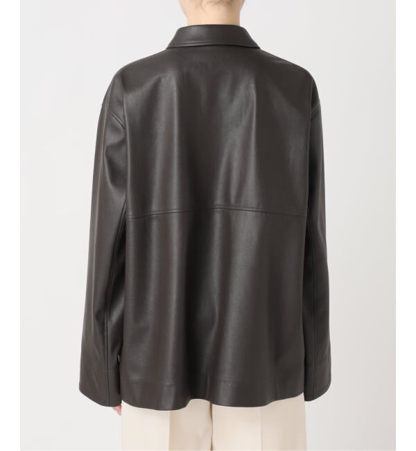 NOBLE「フェイクレザーオーバーシャツ」|シャツ・ブラウス|