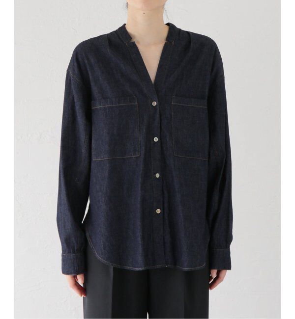  「【Munich/ミューニック】washed slub denim shirt」|シャツ・ブラウス|