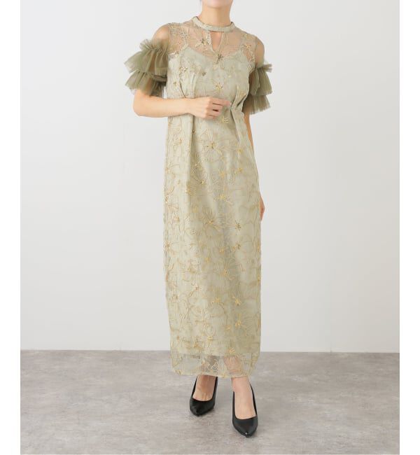  「エンブロイダリードレス」|ワンピース|グリーン B