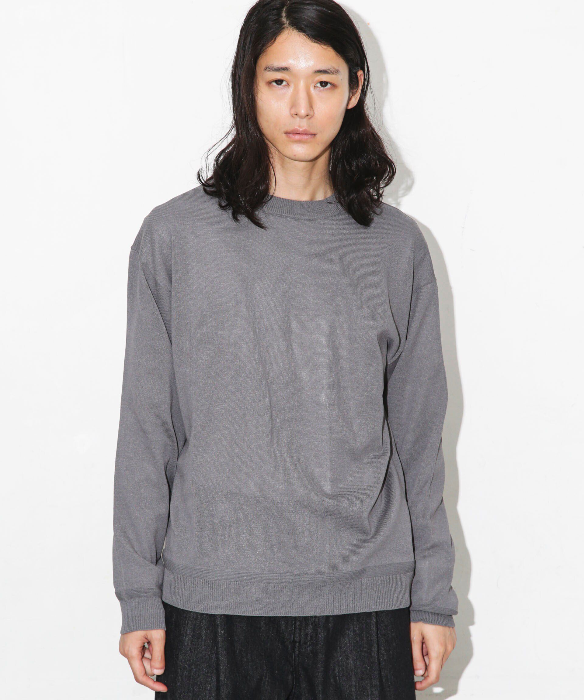 nano･universe「｢WAGAMI｣クルーネックニットTシャツ 長袖」|ニット・セーター|