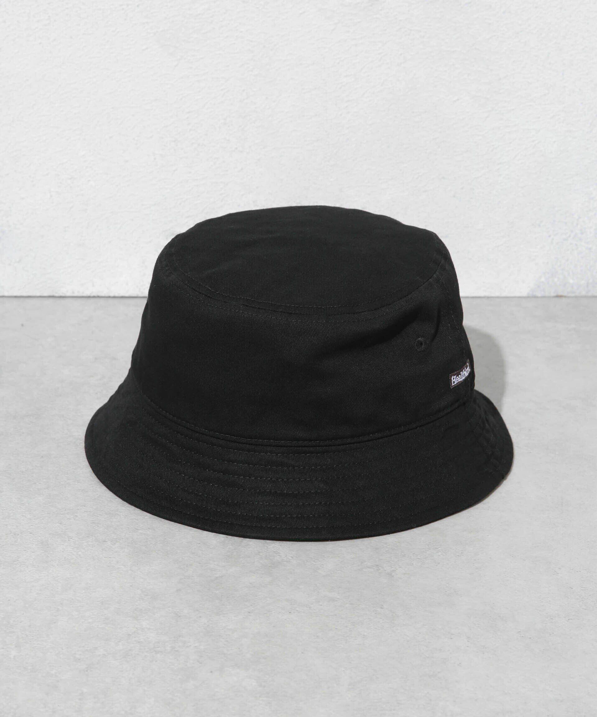 nano･universe「Healthknit/Healthknit別注 刺繍バケットハット」|ハット|ブラック