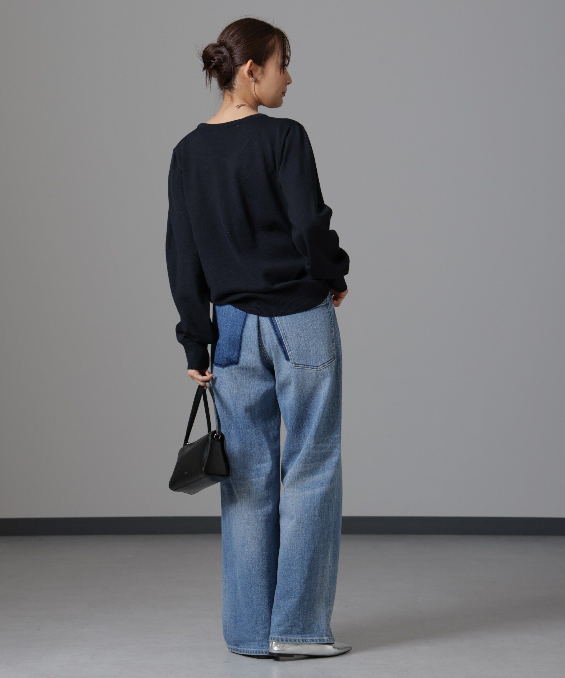 nano･universe「静電気防止 Vネックプルオーバーニット」|ニット・セーター|