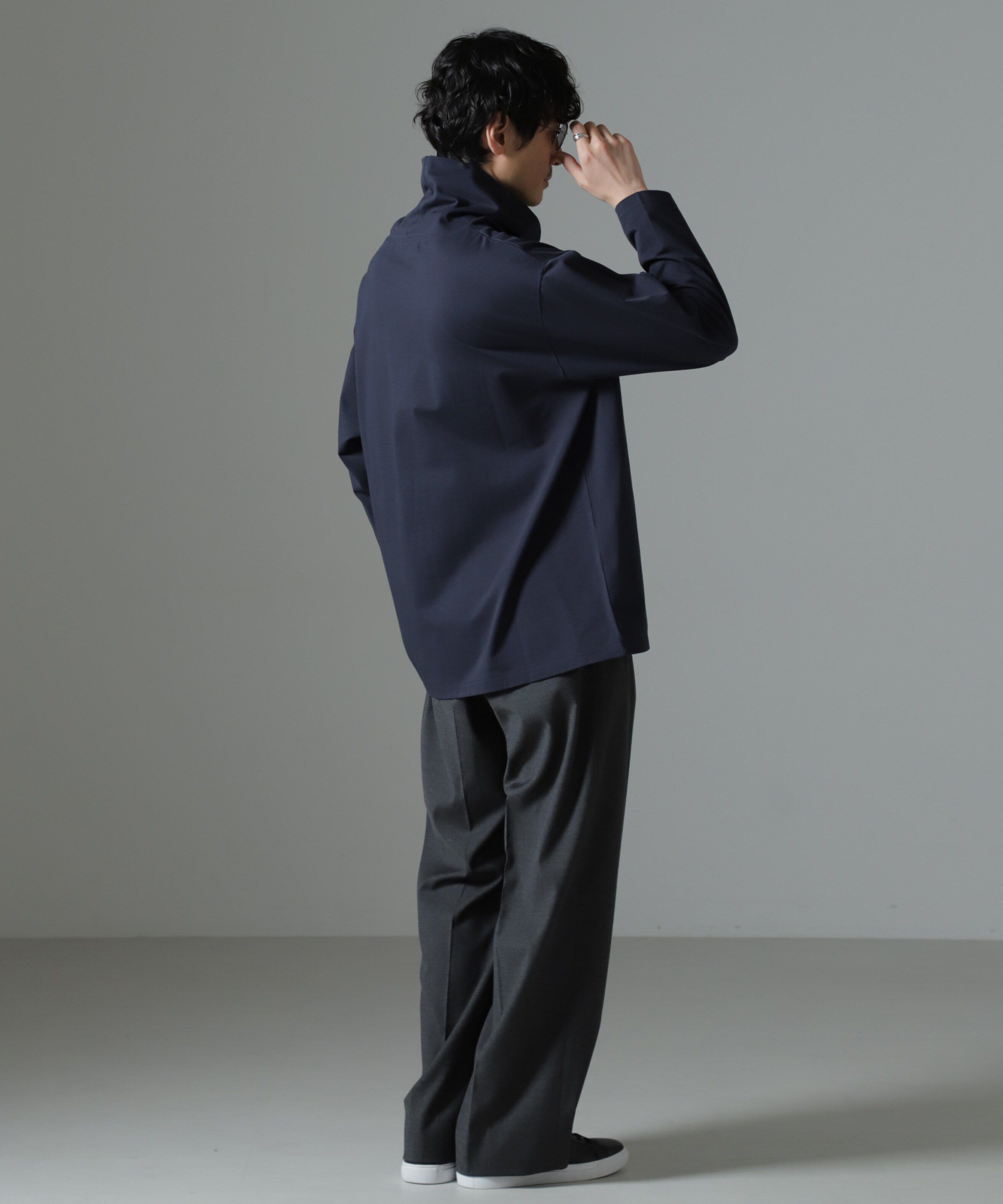 nano･universe「WEB限定/ボリュームハイネックプルオーバー 長袖」|Tシャツ・カットソー|