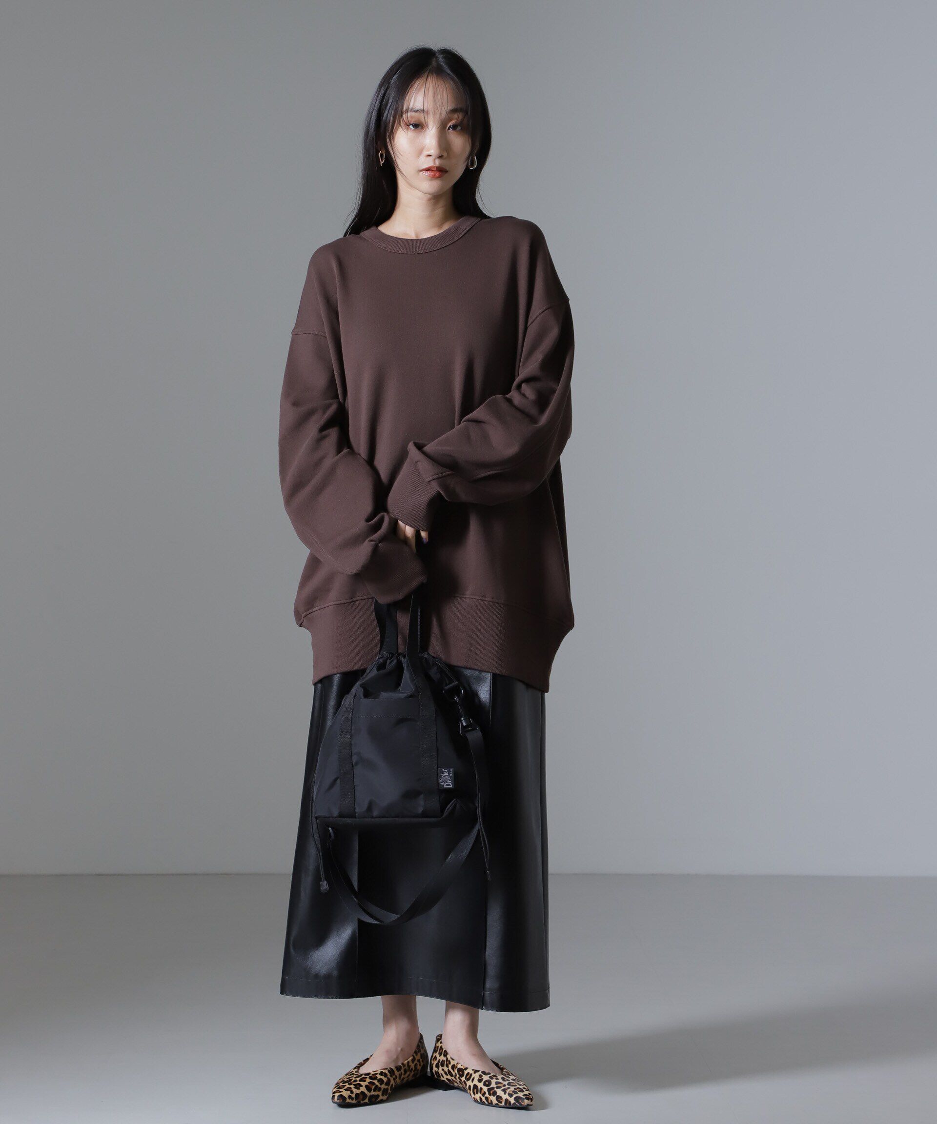 nano･universe「バックオープンディティール裏毛トップス」|Tシャツ・カットソー|