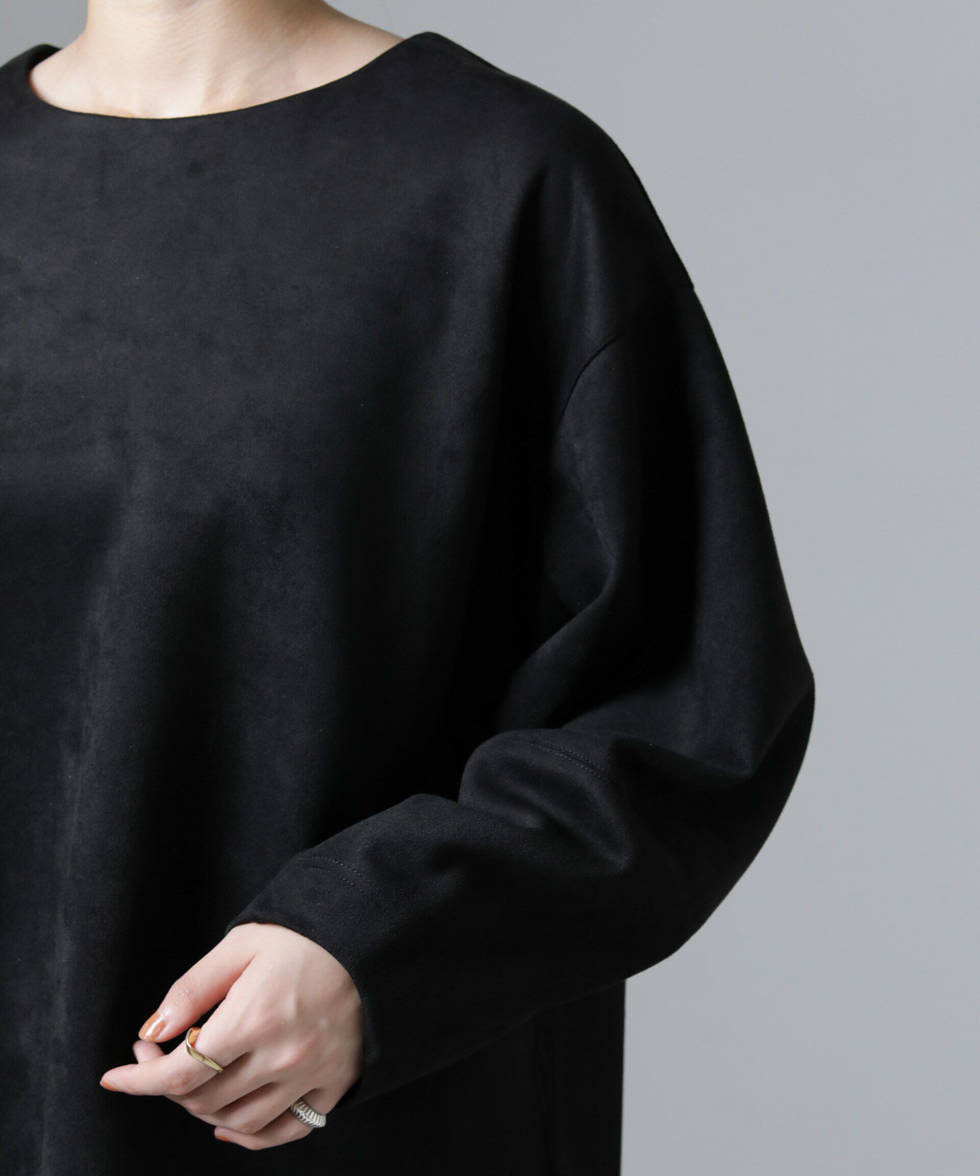 nano･universe「カットスエードプルオーバー(セットアップ可)」|Tシャツ・カットソー|