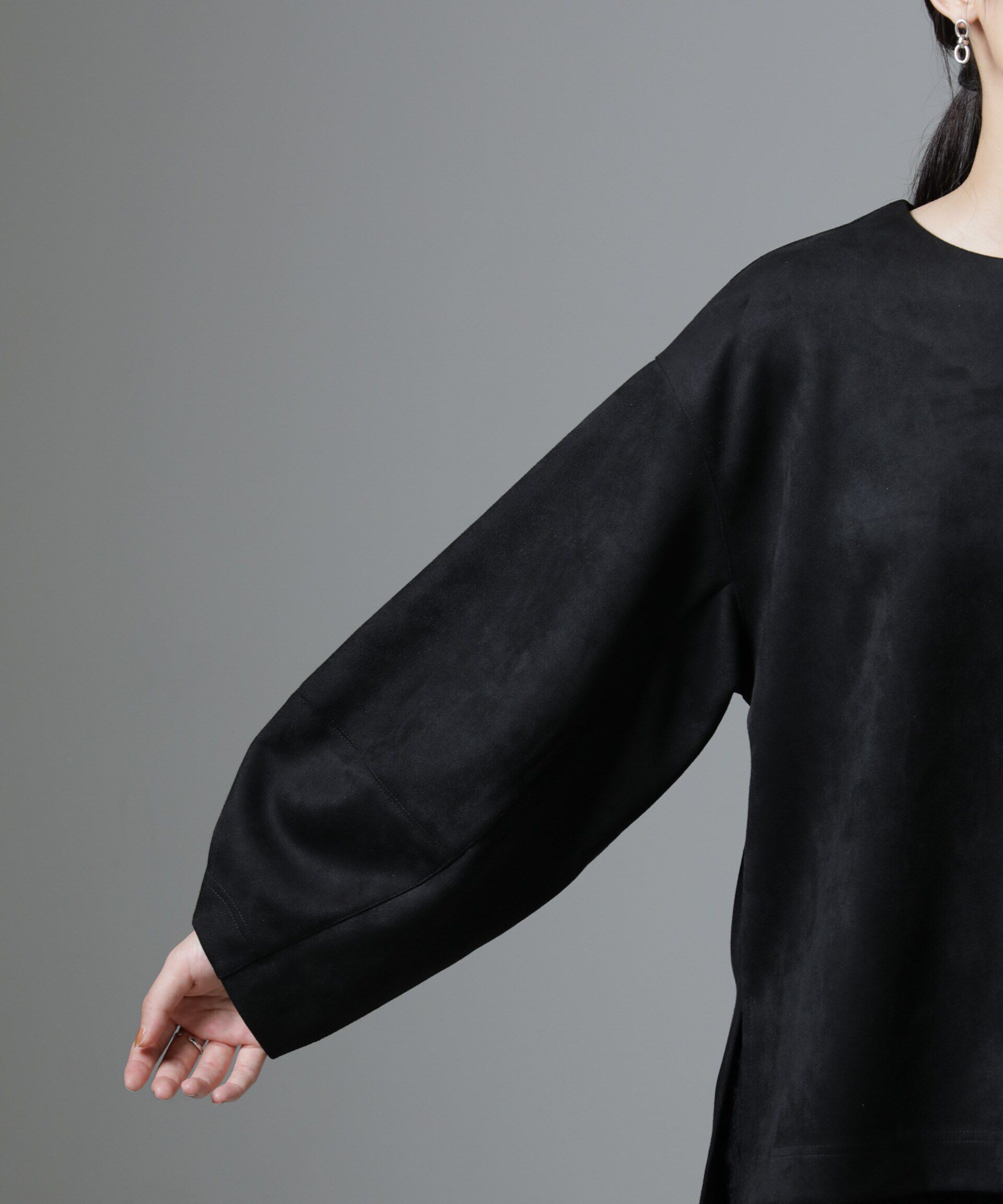 nano･universe「カットスエードプルオーバー(セットアップ可)」|Tシャツ・カットソー|