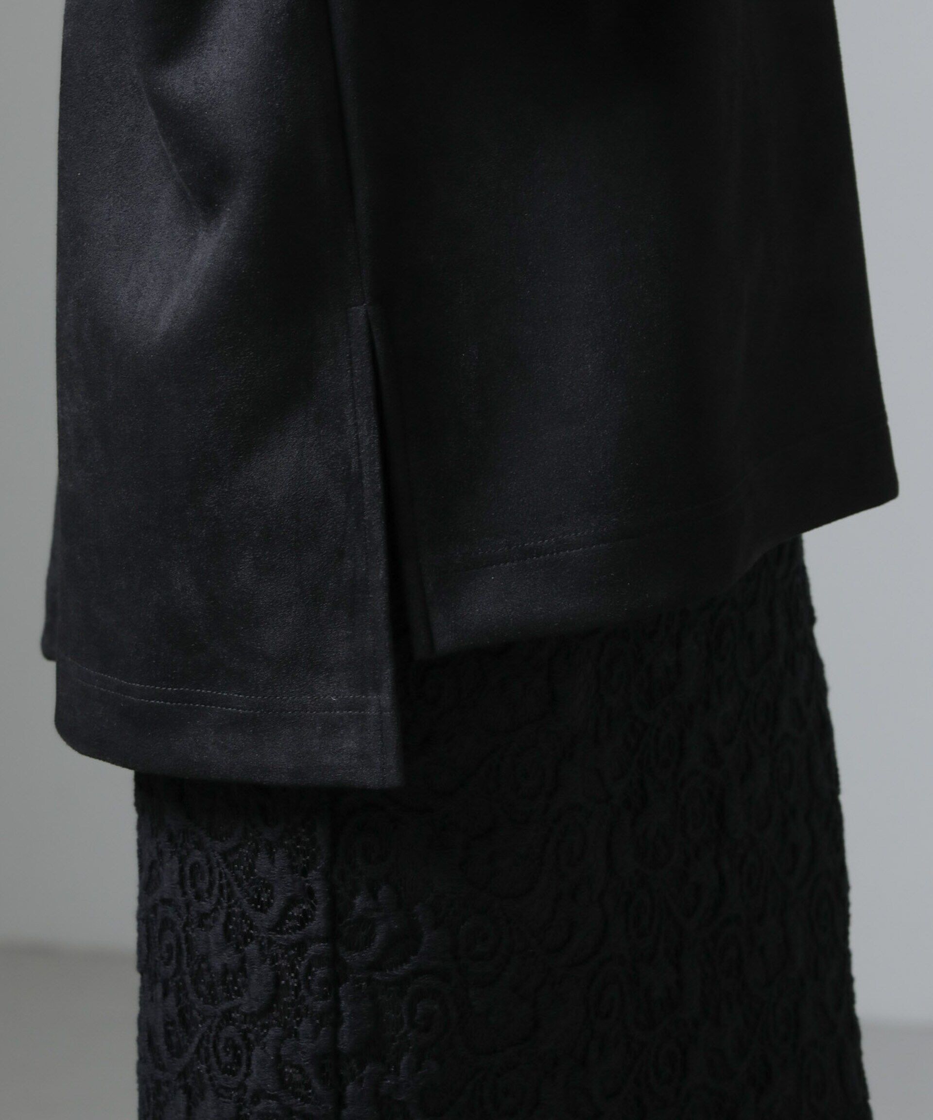 nano･universe「カットスエードプルオーバー(セットアップ可)」|Tシャツ・カットソー|