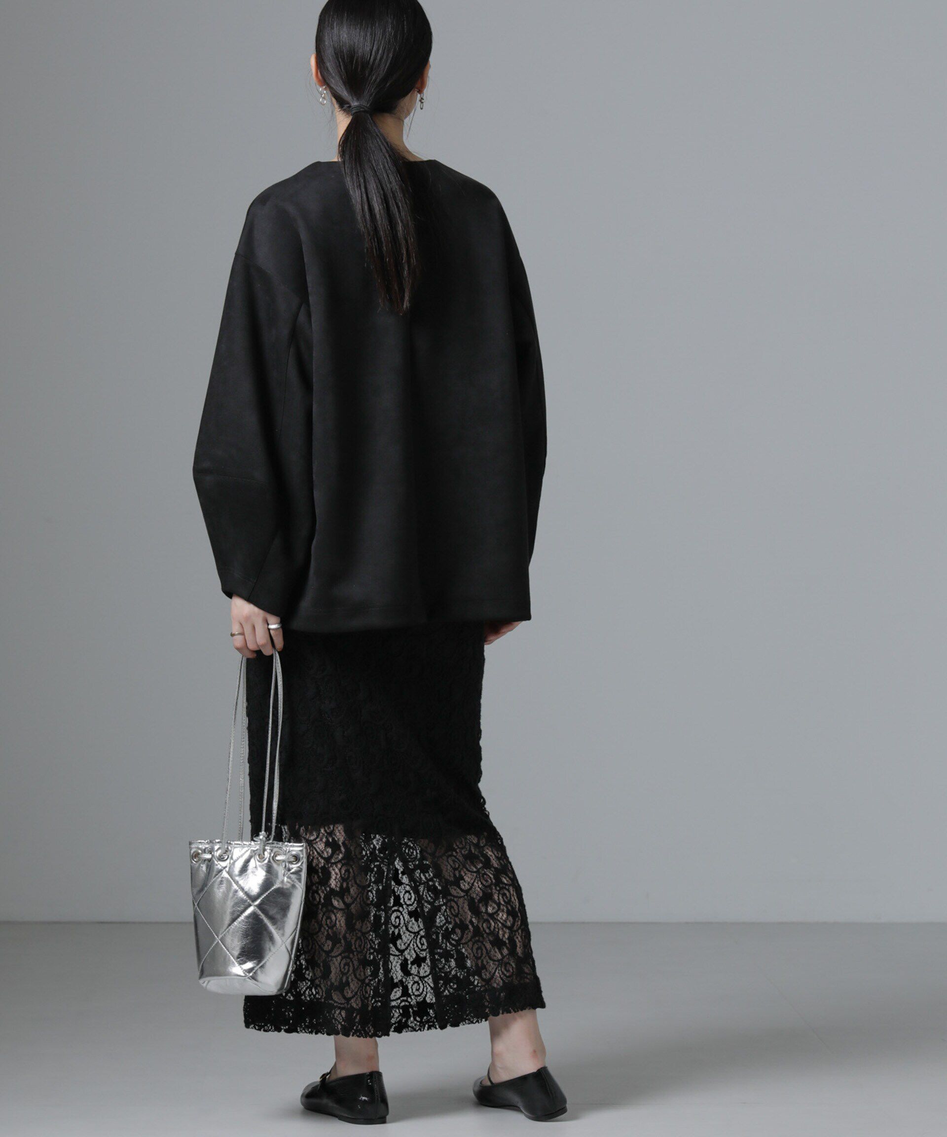 nano･universe「カットスエードプルオーバー(セットアップ可)」|Tシャツ・カットソー|