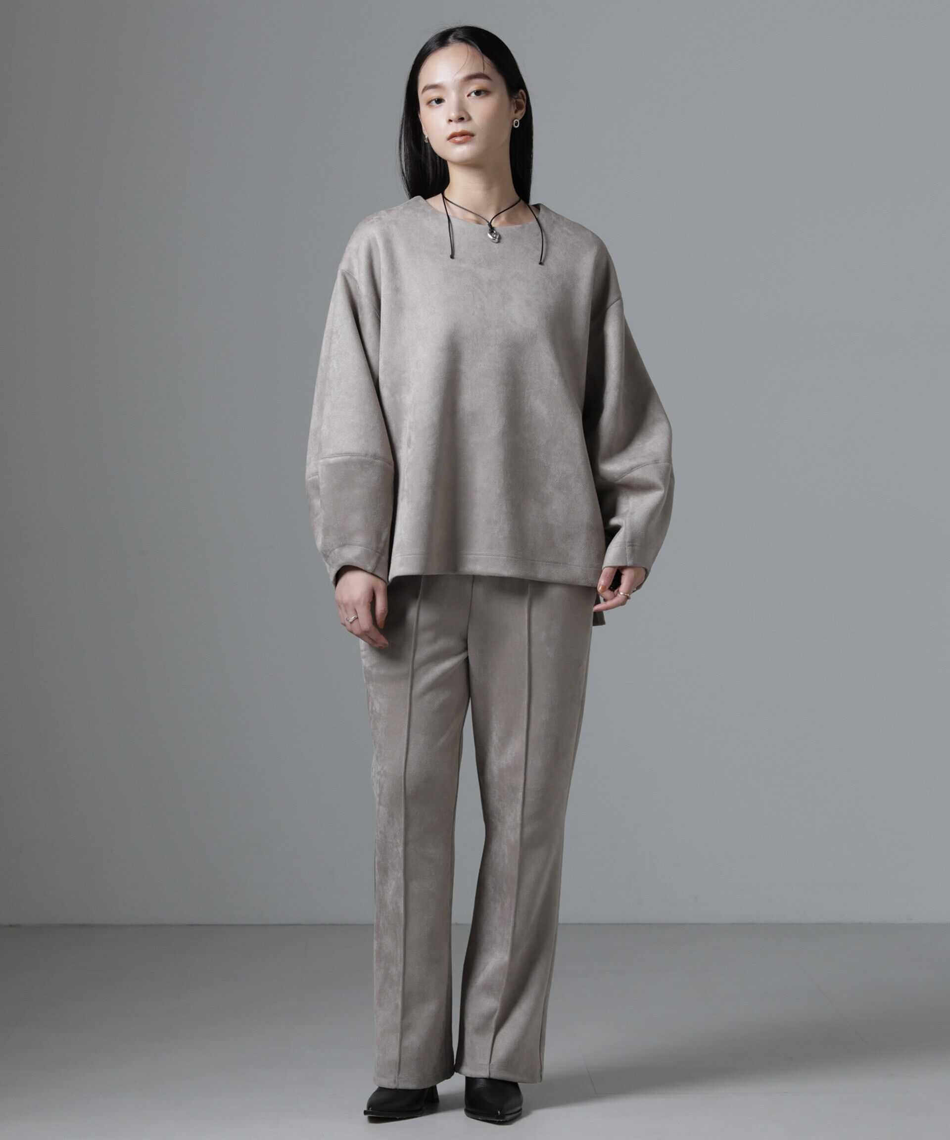 nano･universe「カットスエードプルオーバー(セットアップ可)」|Tシャツ・カットソー|