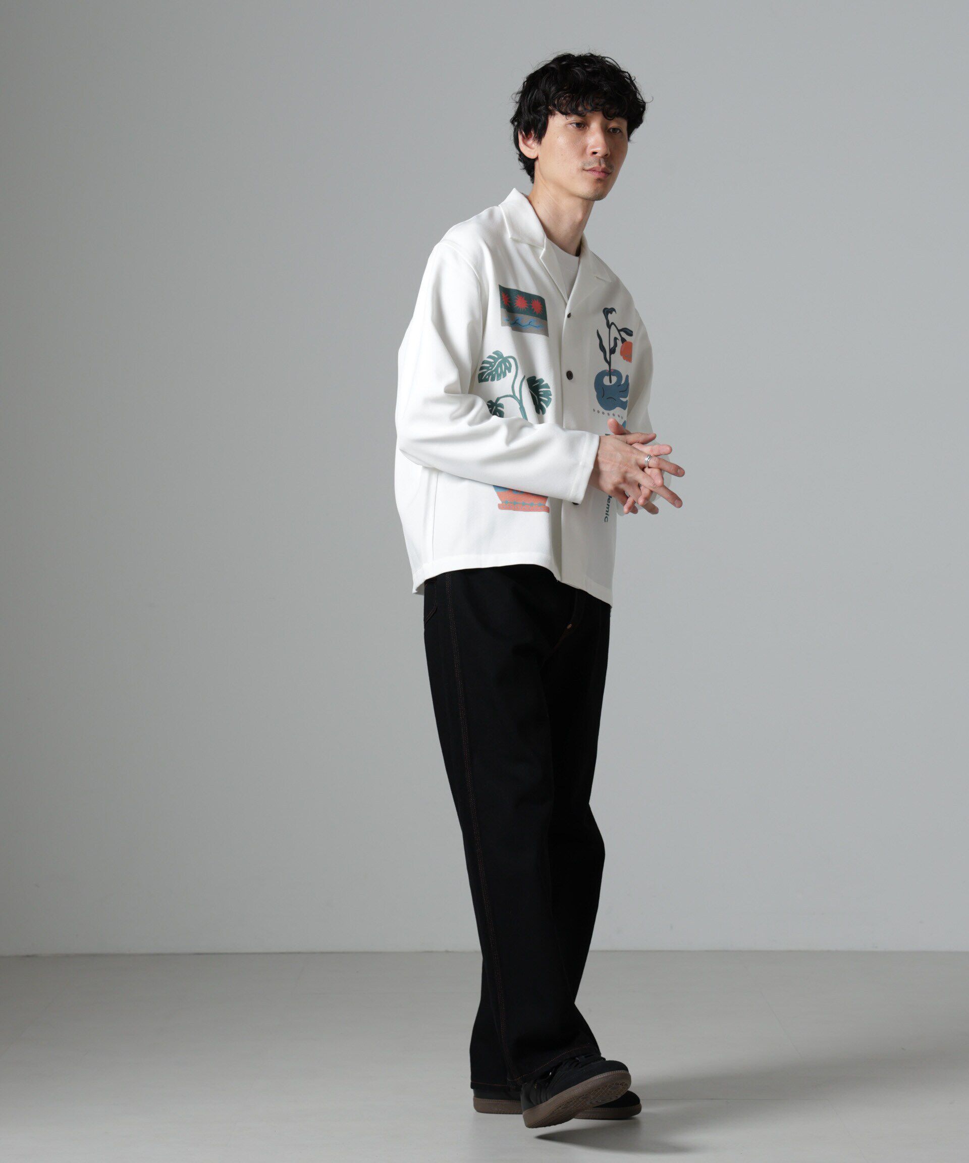 nano･universe「｢Toyameg｣modern academic オールインプリントブルゾン」|シャツ・ブラウス|