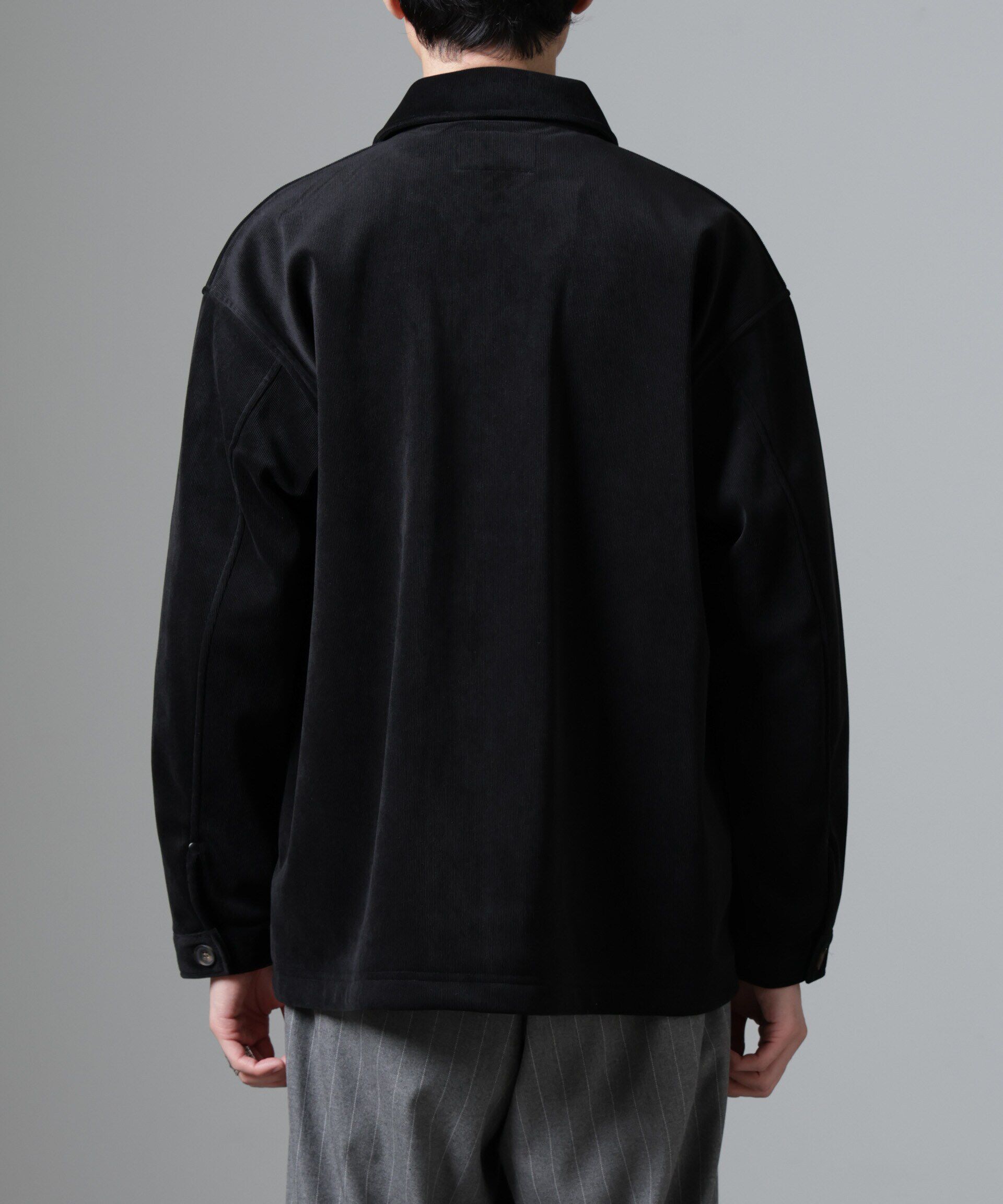 nano･universe「ボンディングコーデュロイカバーオール」|ブルゾン・スタジャン|