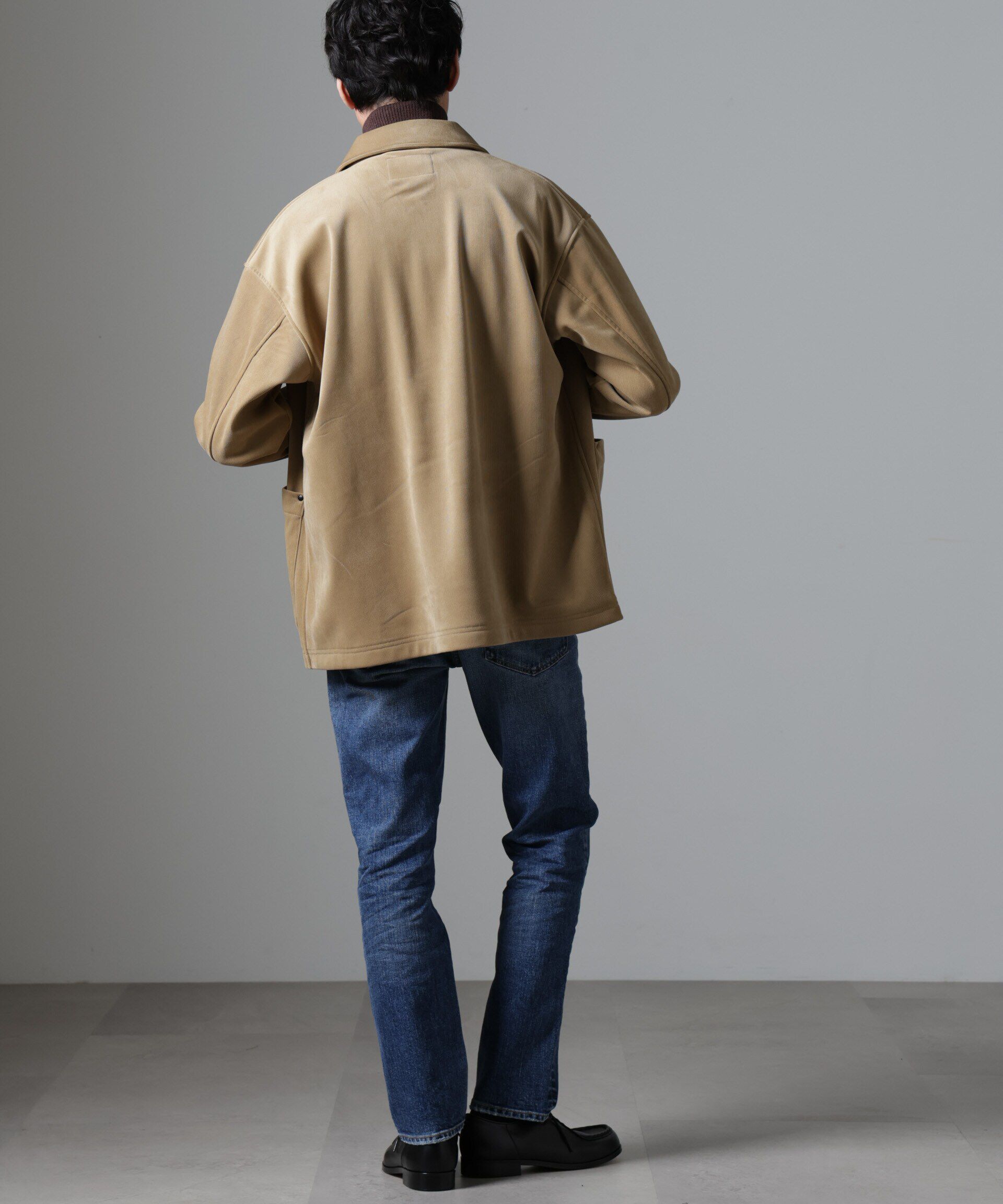 nano･universe「ボンディングコーデュロイカバーオール」|ブルゾン・スタジャン|