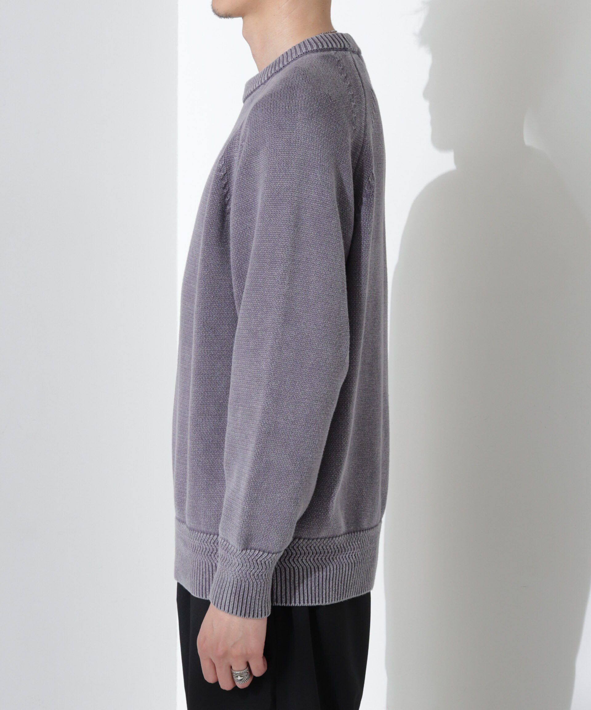 nano･universe「ストーンウォッシュニット」|ニット・セーター|