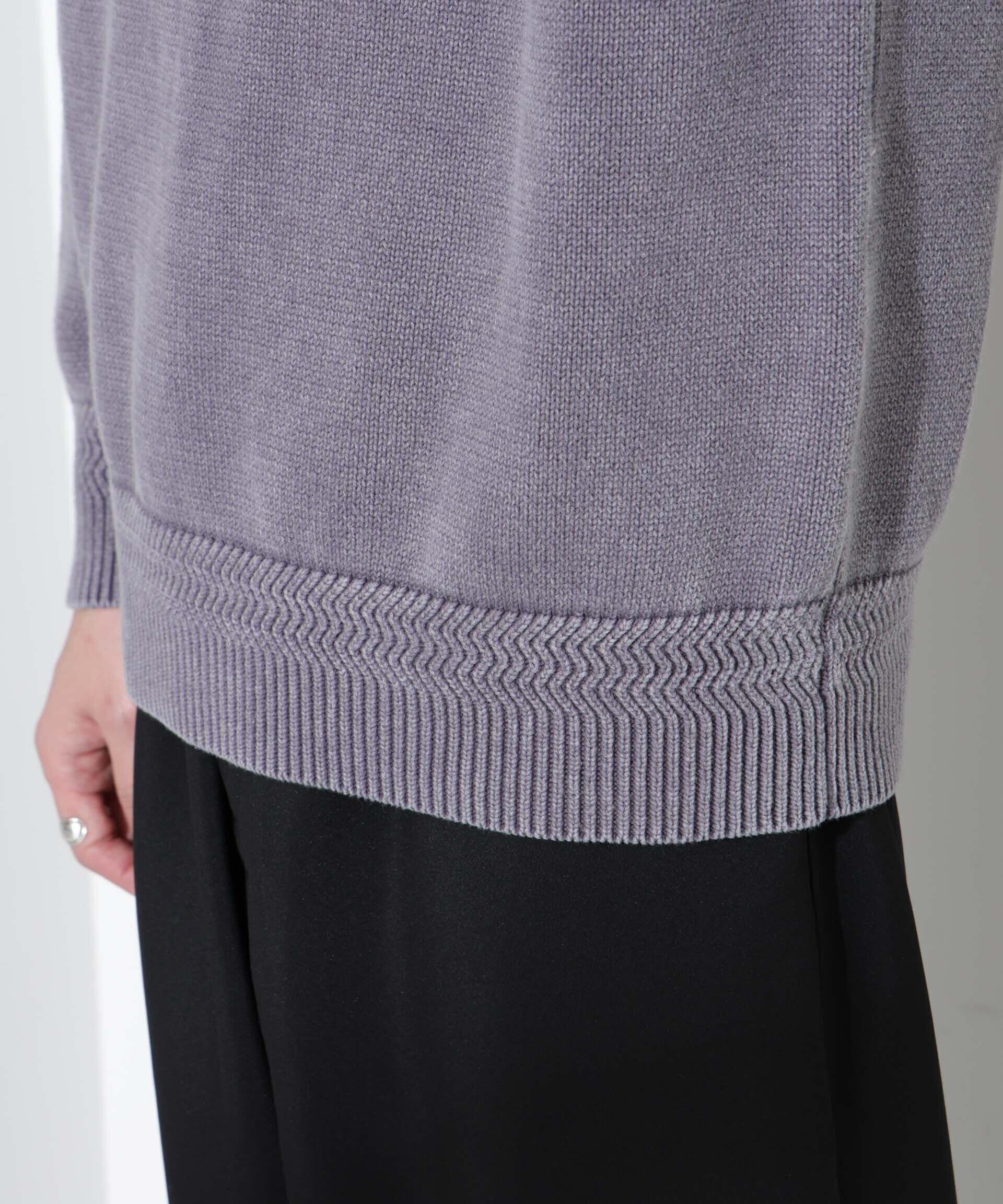 nano･universe「ストーンウォッシュニット」|ニット・セーター|