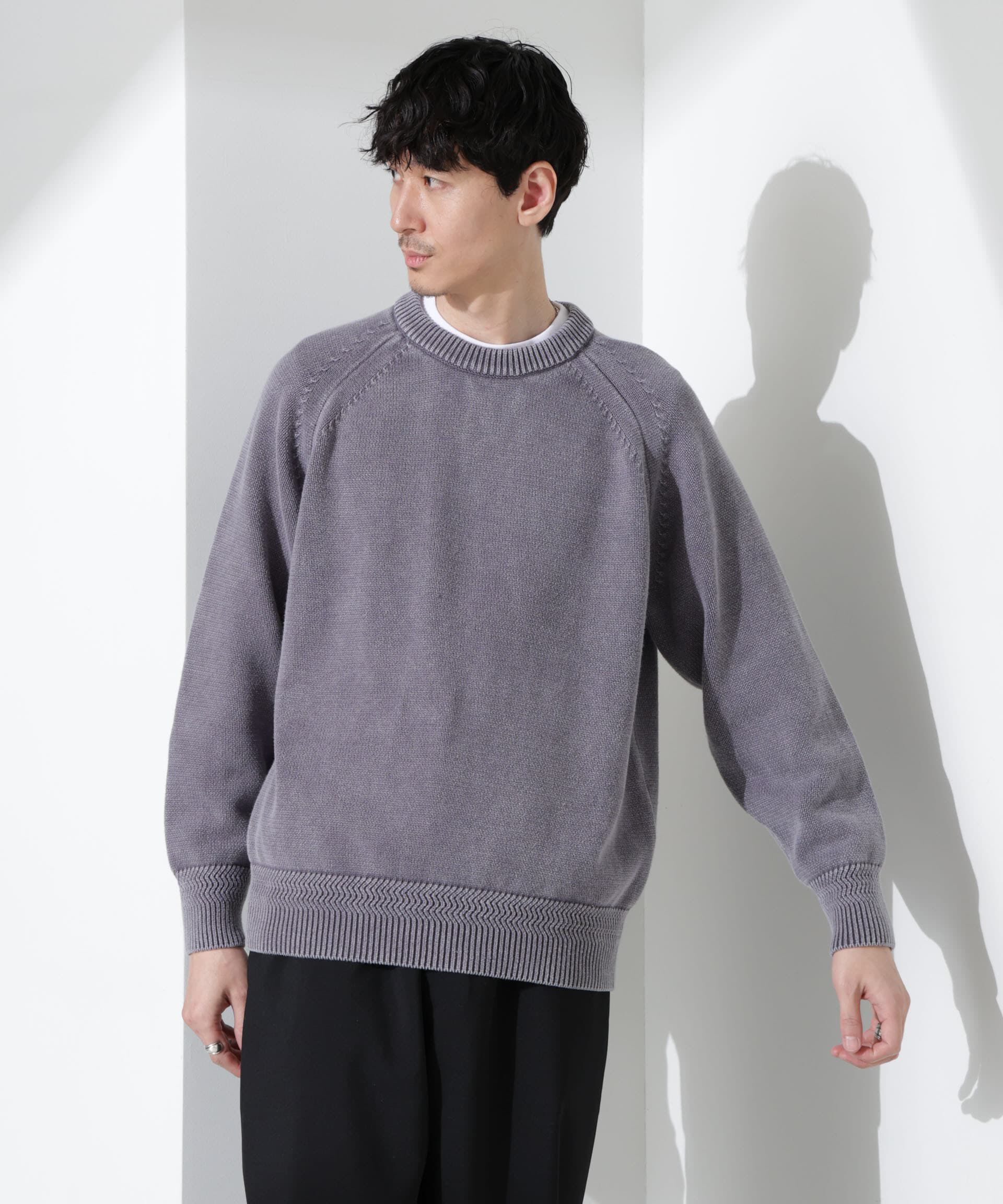 nano･universe「ストーンウォッシュニット」|ニット・セーター|