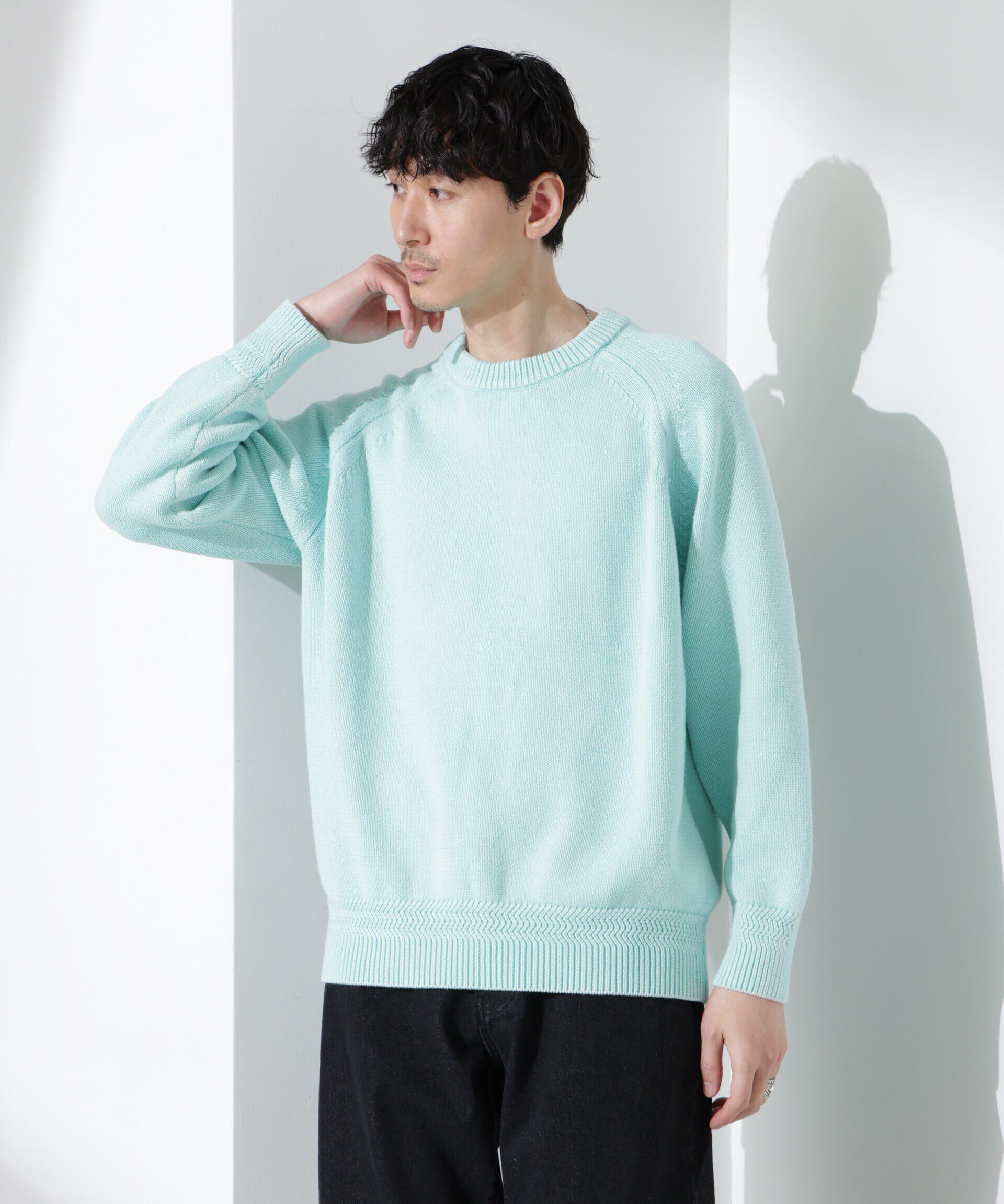 nano･universe「ストーンウォッシュニット」|ニット・セーター|