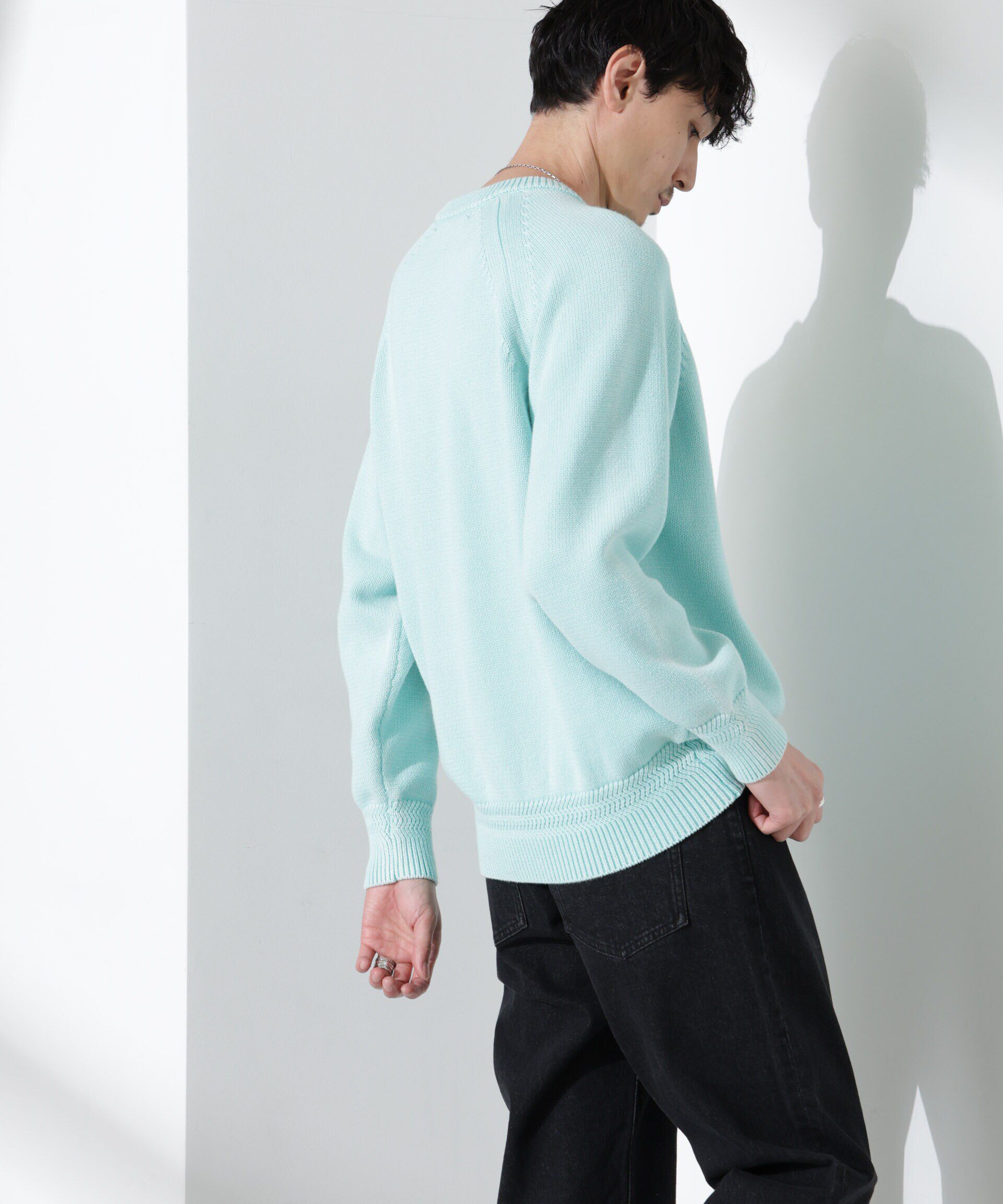 nano･universe「ストーンウォッシュニット」|ニット・セーター|