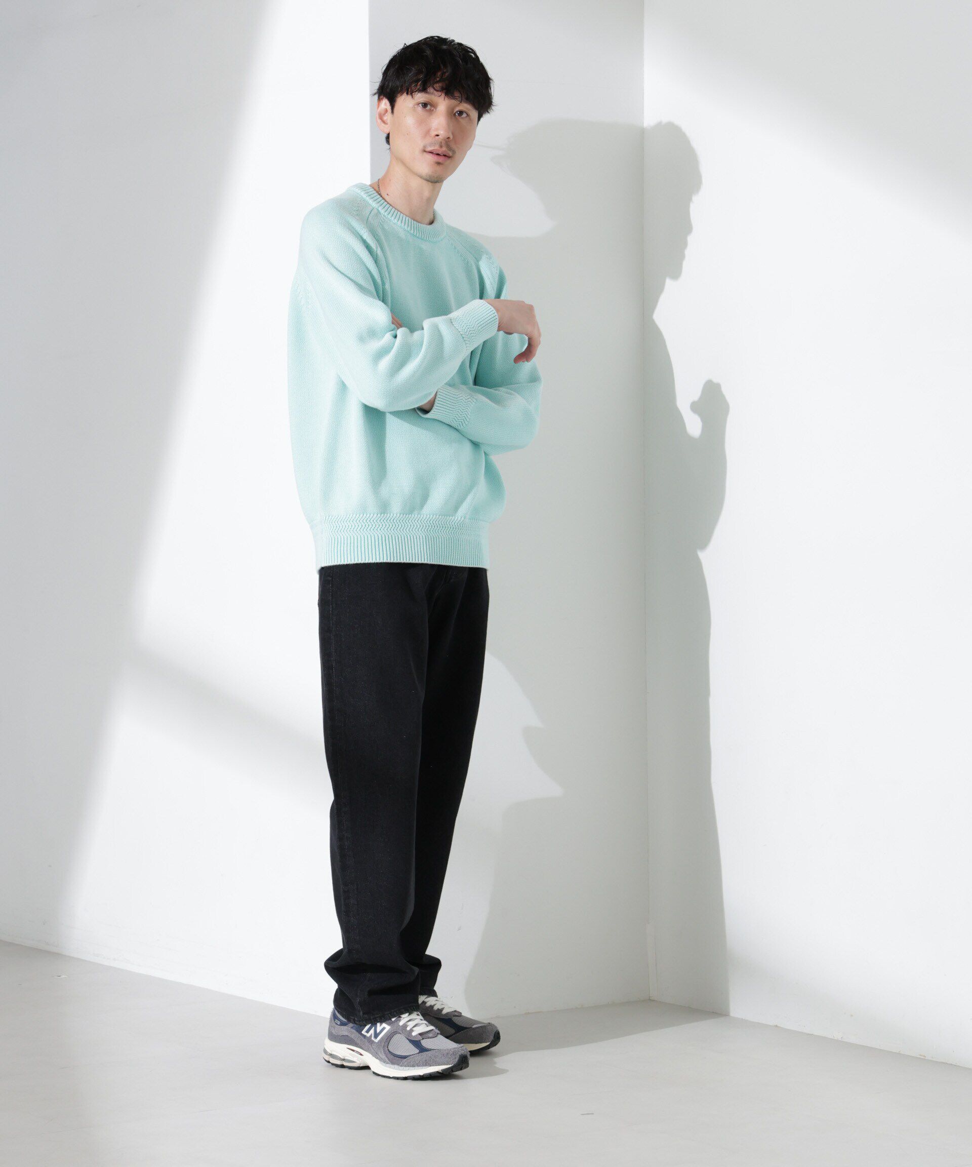 nano･universe「ストーンウォッシュニット」|ニット・セーター|