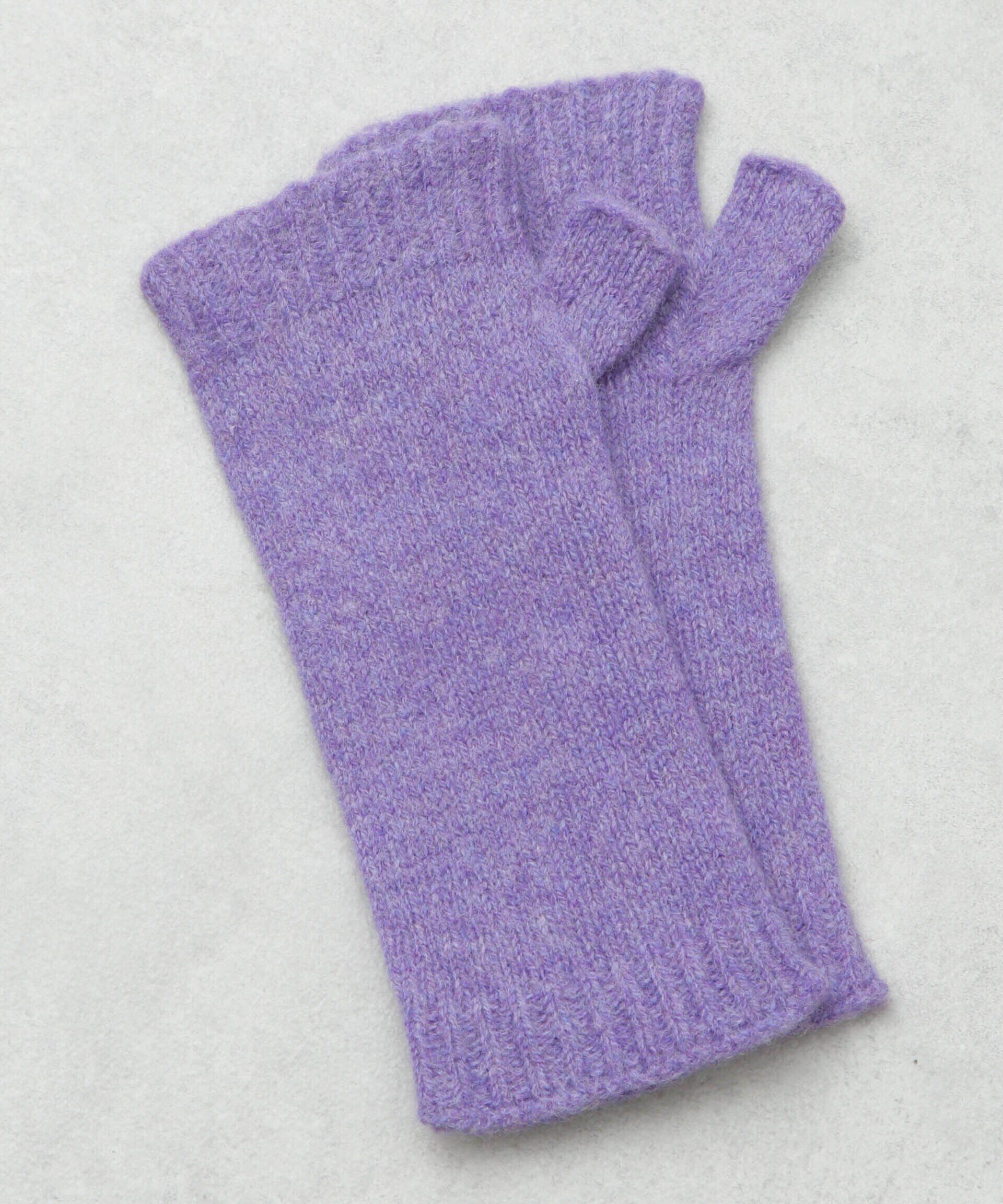 nano･universe「COSY/別注 ニットグローブ」|手袋|パープル