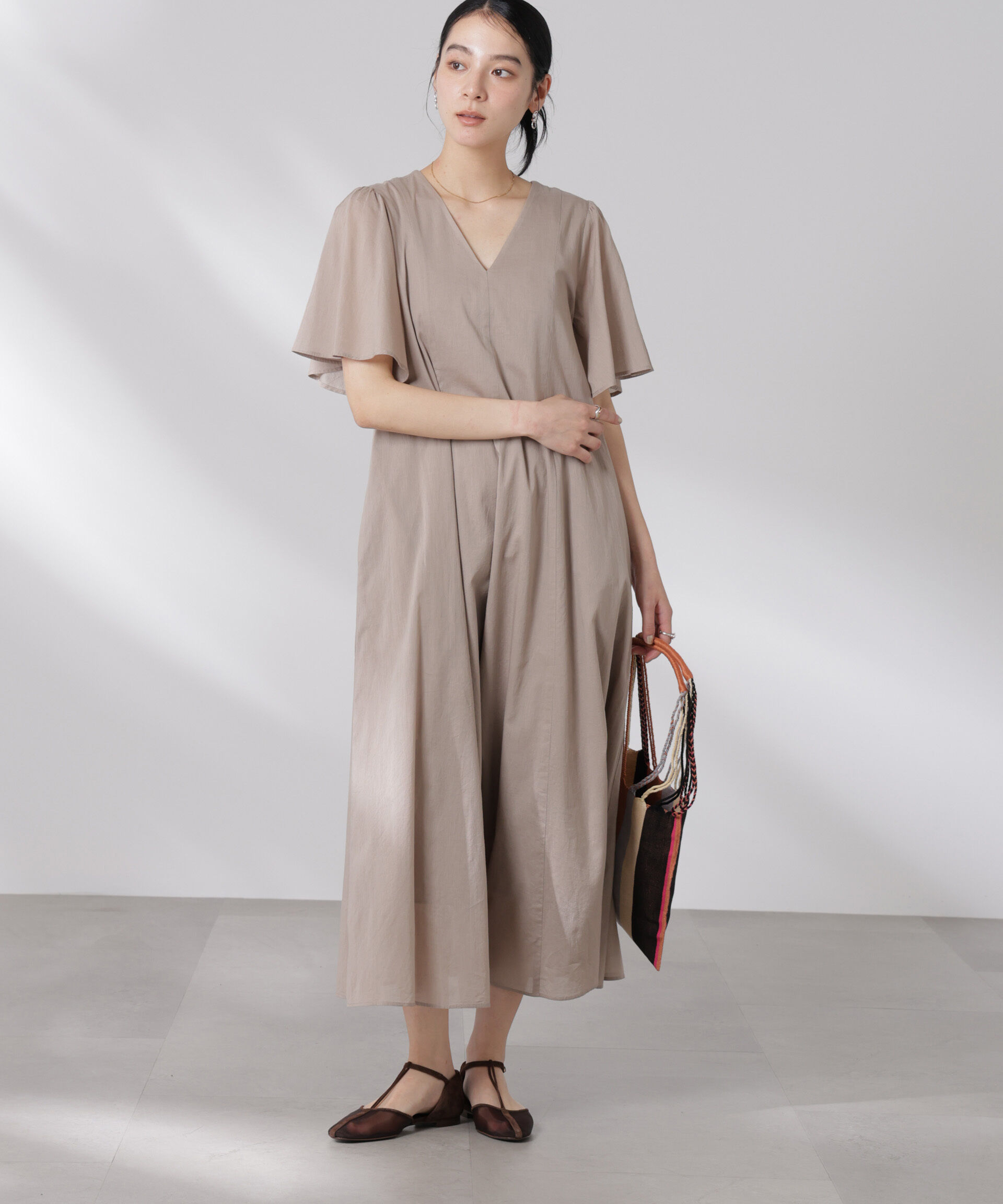 nano･universe「made in india コットンフレアワンピース」|ワンピース|