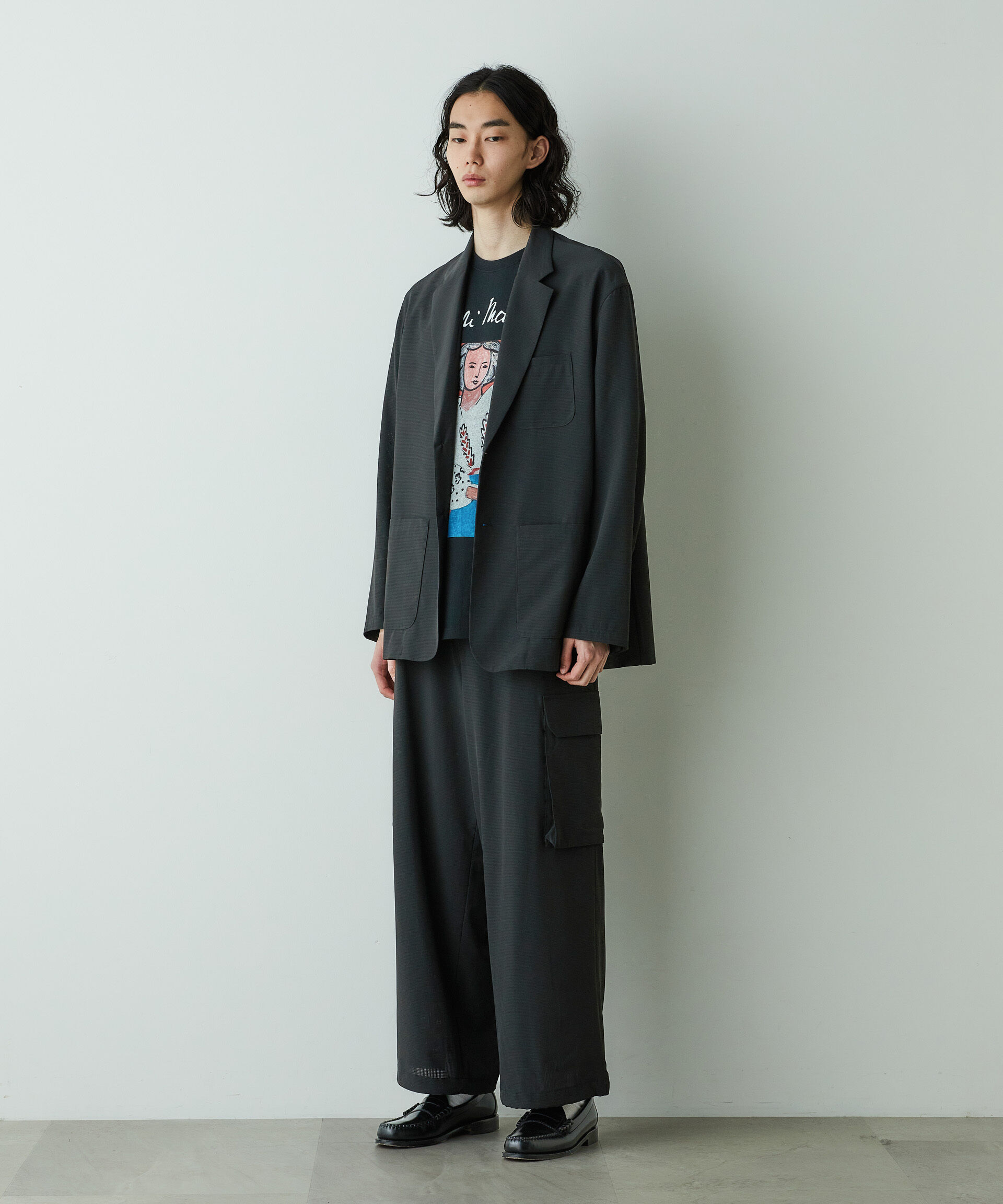  「「HOTEL PALACE」オテルパラス 2つボタンアスレチックテックジャケット」|テーラードジャケット|