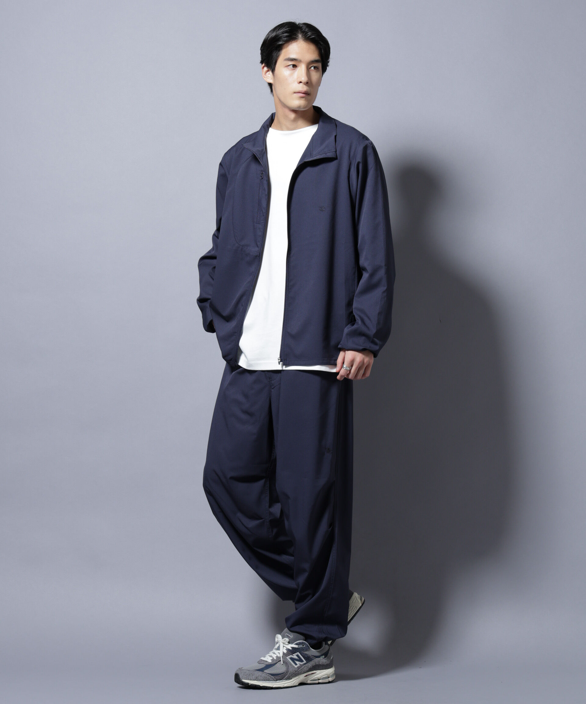 nano･universe「「NJ/CLUB」ワンポイントロゴトラックジャケット」|ブルゾン・スタジャン|