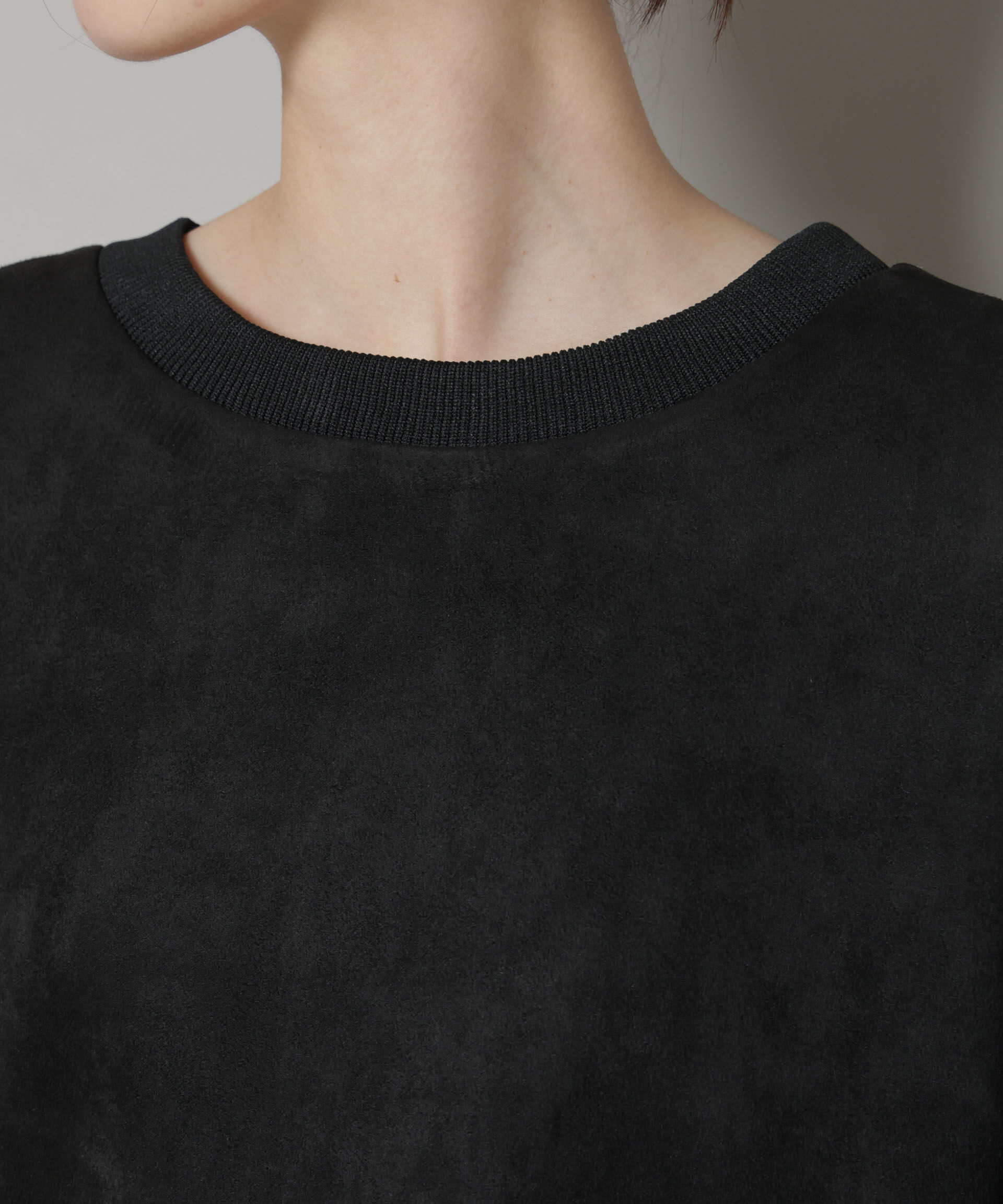 nano･universe「カットスエードサイドスリットワイドプルオーバー(セットアップ可)」|Tシャツ・カットソー|