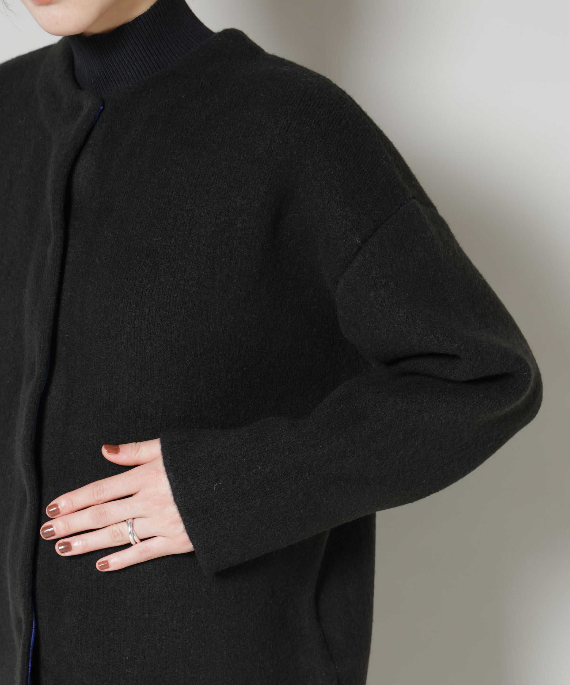 nano･universe「ダブルフェイスニットカーディガン」|ニット・セーター|