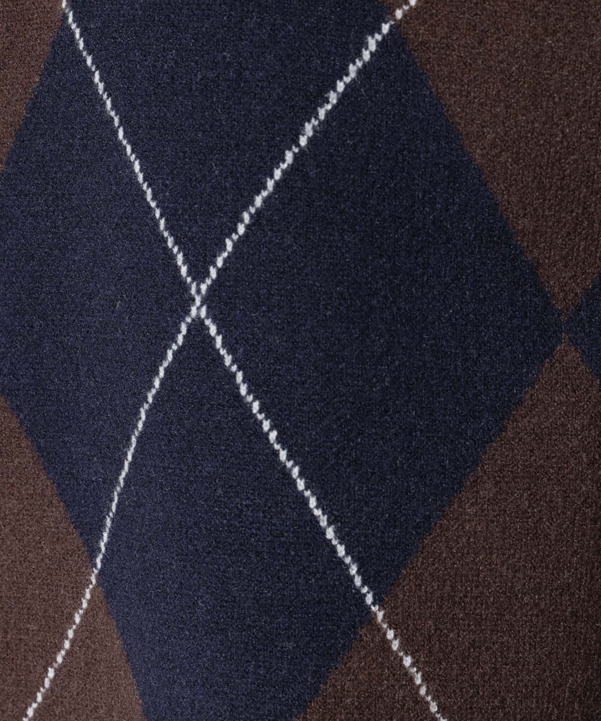 nano･universe「アーガイルワイドポロニット」|ニット・セーター|