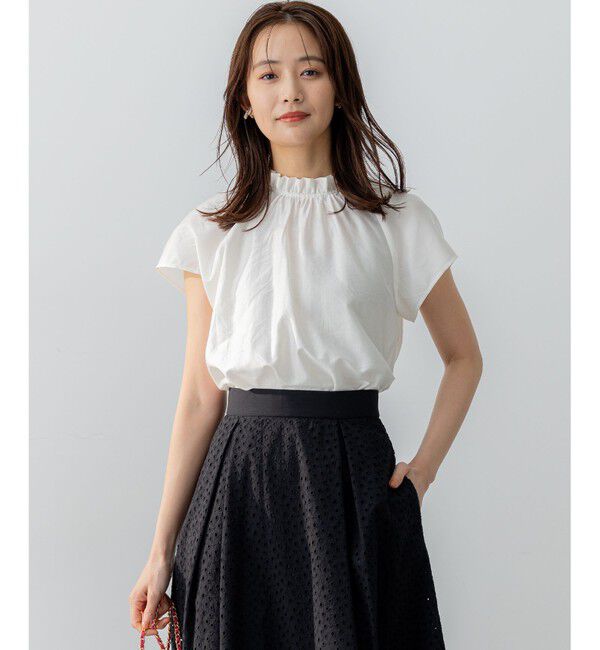組曲「カールマイヤーハイネック ブラウス」|シャツ・ブラウス|アイボリー系