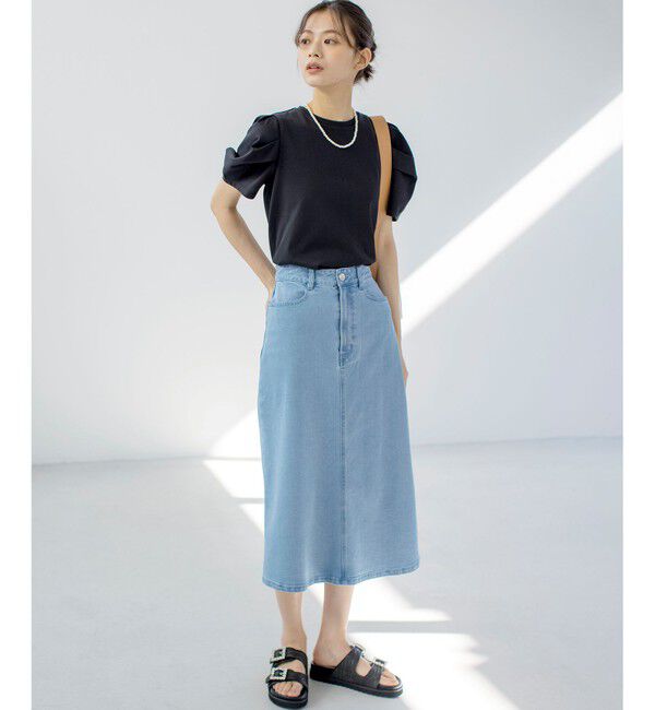 組曲「ミッドデニムタイト スカート」|スカート|