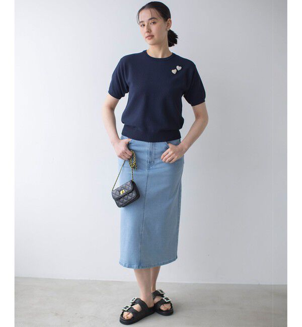組曲「ミッドデニムタイト スカート」|スカート|